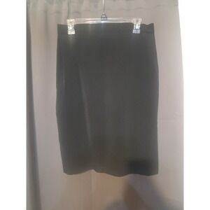 Anne Klein Black Pencil Skirt, Vintage Size 6‎ Midi Skirt, Elastic Waist Skirt